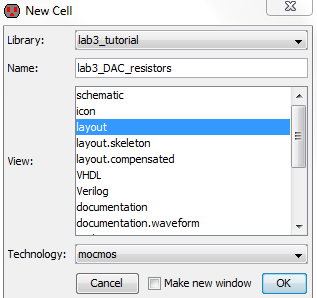 Cell creation for resistor layout