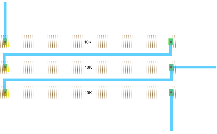 Wired n-well resistors