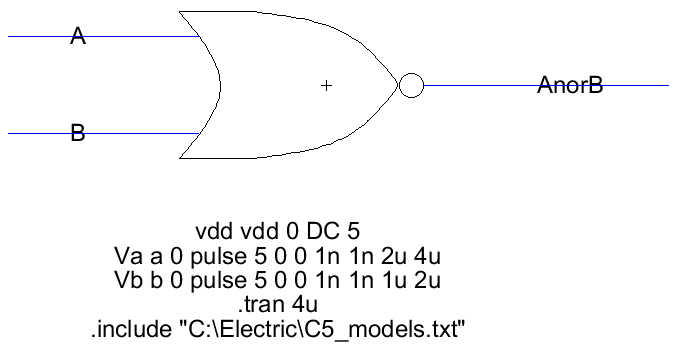 NOR simulation cell