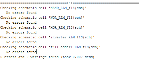 DRC of first full adder