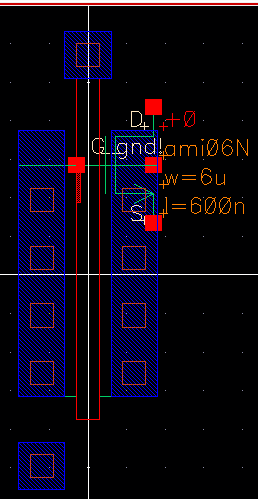 NMOS Extracted Layout 3 Terminal