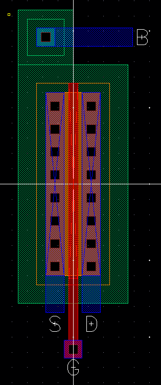 Layout of PMOS from Schematic