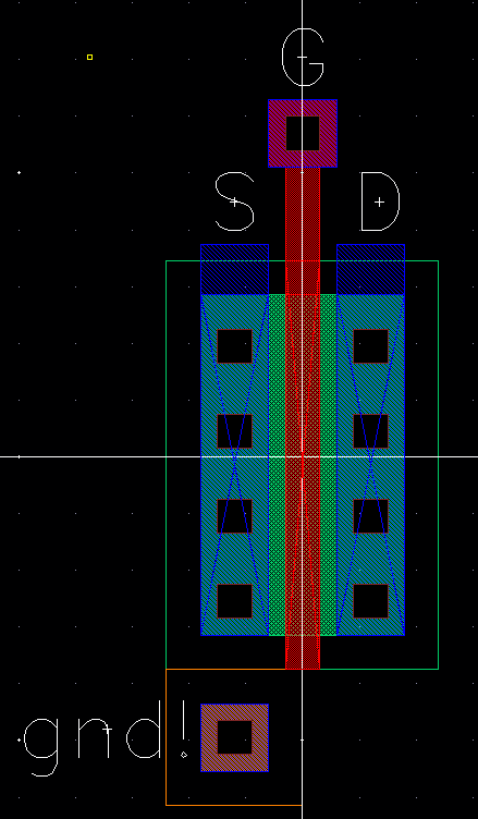 NMOS Layout 3 Terminal