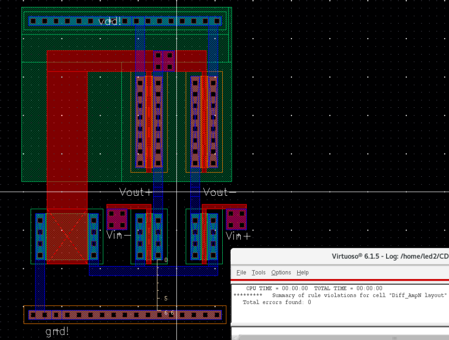 N-flavor Diff-Amp Layout